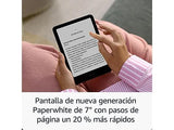 eBook - Amazon Kindle Paperwhite, 7, 16 GB, 300 ppi, Con publicidad, Sin reflejos, Autonomía de semanas, Negro