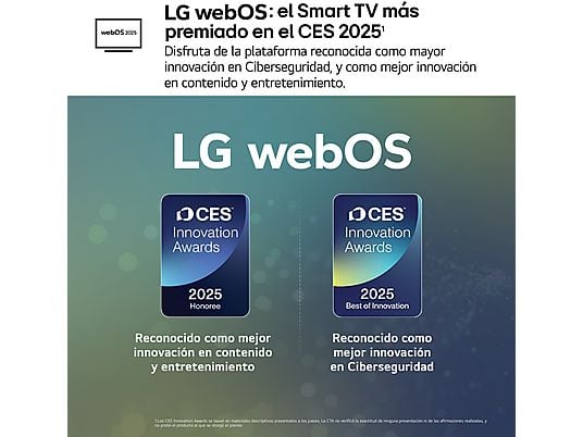 TV OLED 77 - LG OLED77C55LA, OLED 4K, Procesador Inteligente α9 AI Processor 4K Gen8, Smart TV, DVB-T2 (H.265), Negro