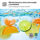 LG Serie 700 Fridge Freezer Combi A 387L - NatureFRESH Linear Cooling