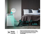 Aire acondicionado portátil - Hisense APC09QC, 2236 fgh, 3 velocidades, Deshumidificador, Super Cool, Mando a distancia, Kit Ventana, Wi-Fi, Blanco