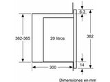 Microondas integrable - Balay 3CG5172N2, 800 W, 5 niveles, 20 l, Negro