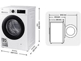 Samsung WW90CGC04DAEEC lavadora de carga frontal 9kg a Blanco