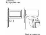 Microondas integrable - Balay 3CG5172N2, 800 W, 5 niveles, 20 l, Negro