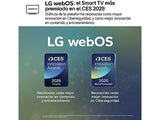 TV OLED 65" - LG OLED65G54LW, OLED 4K, Procesador Inteligente α11 AI Processor 4K Gen2, Smart TV, Gallery Design, Rocky Black