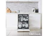 Lavavajillas - LG DF273FW, 14 servicios, 10 programas, 60 cm, QuadWash™, Blanco