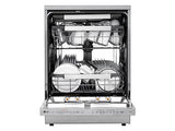 Lavavajillas - LG DF587HVS, 10 servicios, 10 programas, 60 cm, Lavado a vapor, Acero antihuellas