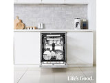 Lavavajillas - LG DF587HVS, 10 servicios, 10 programas, 60 cm, Lavado a vapor, Acero antihuellas
