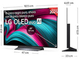 TV OLED 48 - LG OLED48C55LA, OLED 4K, Procesador Inteligente α9 AI Processor 4K Gen8, Smart TV, DVB-T2 (H.265), Negro