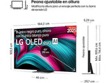 TV OLED 83 - LG OLED83C54LA, OLED 4K, Procesador Inteligente α9 AI Processor 4K Gen8, Smart TV, DVB-T2 (H.265), Negro