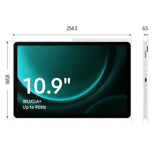 Samsung Galaxy Tab S9 FE+ 256GB Gris