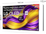 TV OLED 65" - LG OLED65G54LW, OLED 4K, Procesador Inteligente α11 AI Processor 4K Gen2, Smart TV, Gallery Design, Rocky Black