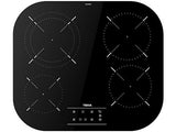Placa vitrocerámica - Teka TCC 64310 TTC BK, 4 zonas, Zona grande de 21 cm, 59 cm, Touch control, Negro