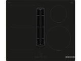 Placa inducción con extractor integrado - Bosch PVS611B16E, 4 Zonas, Zona Flex, CombiInducción, Touch Select, Negro