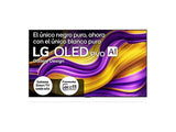 TV OLED 77 - LG OLED77G54LW, OLED 4K, Procesador Inteligente α11 AI Processor 4K Gen2, Smart TV, Gallery Deisgn, Rocky Black