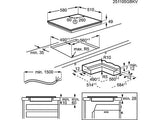 Placa inducción - AEG TI63IQ10IZ, 3 zonas, Zona grande 28 cm, SaphirMatt, 58 cm, Negro Mate