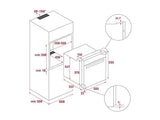 Horno - Teka NEO HBB 4350, Convencional, 2593W, 72l, 59.5 cm Ancho, Puerta de 2 cristales, Acero Inoxidable