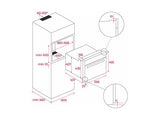 Horno - Teka NEO HSC 6350, Multifunción, 44l, Ancho 59.5 cm, 8 funciones, Sistema ThermoSeal, Sistema HydroClean, Acero Inoxidable