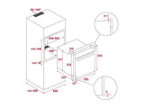 Horno - Teka NEO HSB 6150, Multifunción, Hidrolítica, 70l, 59.5 cm Ancho, HydroClean, Puerta de 2 Cristales, Precalentamiento rápido manual, Inox