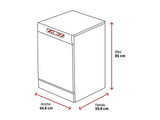 Lavavajillas - Beko DVS05024W, Independiente, 10 servicios, 5 programas, WaterSafe™, 44.8 cm, Blanco