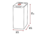 Lavadora carga superior - ELECTROLUX EN6T4722NF, 7 kg, 1200 rpm, 14 programas, SensiCare, Blanco