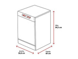 Lavavajillas - Samsung DW60M6050FS, 14 servicios, 7 programas, 59.8 cm, Función Higiene, Configuración Flexible, Inox