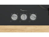 Placa de gas - Bosch PPC6A6I10, 3 zonas, Ancho 59 cm, Gas natural, Vidrio templado, Negro