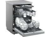 Lavavajillas LG DF273FV QuadWash con Vapor y Sistema EasyRack, Acero Inoxidable
