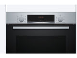 Horno - Bosch HBA514ES3, Serie 4, Multifunción, Limpieza por agua, 71 l, HotAir 3D, Mandos ocultables, 60 cm, inox