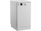 Lavavajillas - Beko DVS05024W, Independiente, 10 servicios, 5 programas, WaterSafe™, 44.8 cm, Blanco