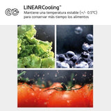 LG Serie 700 Fridge Freezer Combi A 387L - NatureFRESH Linear Cooling