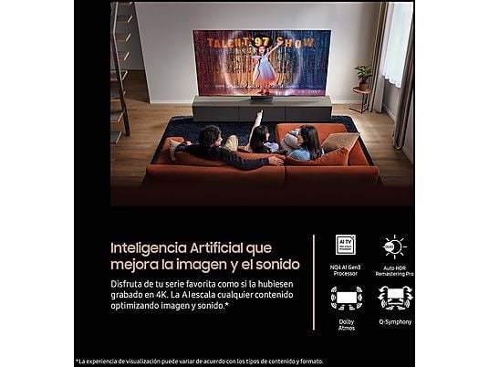 TV OLED 55 - Samsung TQ55S95FATXXC, OLED 4K, NQ4 AI Gen3 Processor, Smart TV full AI, Wifi, Negro grafito