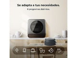 Lavavajillas compacto - CECOTEC Bolero Aguazero 1150 Dark, 3 servicios, 6 programas, 42,5 cm, 300