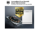 Lavavajillas - LG DF273FW, 14 servicios, 10 programas, 60 cm, QuadWash™, Blanco