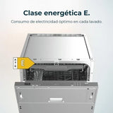 Cecotec Bolero Aguazero 4101 Full-BI Lavavajillas Integrable 11 Cubiertos E Acero Inoxidable