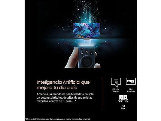 TV OLED 55 - Samsung TQ55S95FATXXC, OLED 4K, NQ4 AI Gen3 Processor, Smart TV full AI, Wifi, Negro grafito