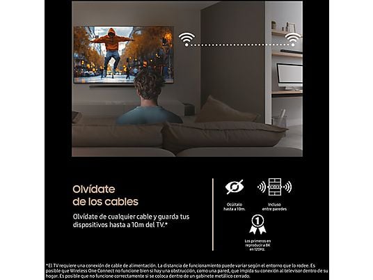 TV Neo QLED 98 - Samsung TQ98QN990FTXXC, QLED Mini Led 8K, NQ8 AI Gen3 Processor, Smart TV full AI, wifi, Negro grafito