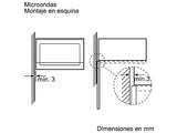 Microondas integrable - Balay 3CG5172N2, 800 W, 5 niveles, 20 l, Negro