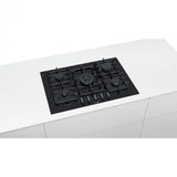 Bosch PPQ7A6B90 Placa de Gas 5 Zonas 75cm Negra