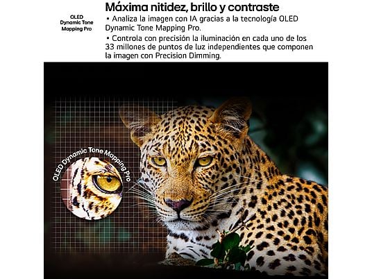 TV OLED 42 - LG OLED42C55LA, OLED 4K, Procesador Inteligente α9 AI Processor 4K Gen8, Smart TV, DVB-T2 (H.265), Negro