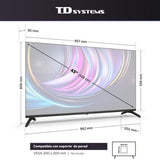 TV TD Systems LED M43C22TIZEN 43 4K UltraHD 60Hz Smart TV Tizen HDR10 Bixby