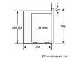 Microondas integrable - Balay 3CG5172N2, 800 W, 5 niveles, 20 l, Negro