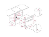 Horno - Teka NEO HSC 6350, Multifunción, 44l, Ancho 59.5 cm, 8 funciones, Sistema ThermoSeal, Sistema HydroClean, Acero Inoxidable
