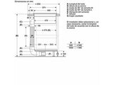Placa inducción con extractor integrado - Bosch PVS611B16E, 4 Zonas, Zona Flex, CombiInducción, Touch Select, Negro