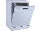 Lavavajillas - Hisense HS622E10W, 13 servicios, 7 Programas, 59.8 cm, Media carga, Blanco