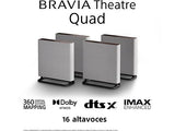 Barra de sonido - Sony BRAVIA Theatre Quad, Home cinema, 4 altavoces, 16 canales, Dolby Atmos, WiFi, Bluetooth, 360 Spatial Sound Mapping, HTA9M2