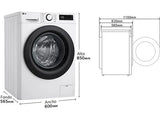 LG Serie 500 Washing Machine 9kg A - AI Direct Drive Steam