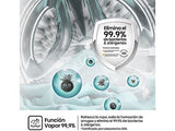 Lavadora carga frontal - Hisense WF1Q8041BW, 8 kg, 1400 Rpm, Función Vapor, Eficiencia A-20%, Blanco