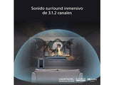 Barra de sonido - Sony BRAVIA Theatre Bar 6 (HTBD60S), 3.1.2 envolventes con subwoofer, Altavoces ascendentes, Dolby Atmos, DTSX, Voice Zoom 3 con IA