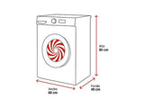 Lavadora carga frontal - ok. OWM 6143 D, 6 kg, 1000 rpm, 15 Programas, Blanco