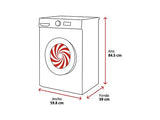 Lavadora carga frontal - Bosch WUU28T63ES, 8 kg, 1.400 rpm, 15 programas, Motor Eco Silence, Activewater, Blanco